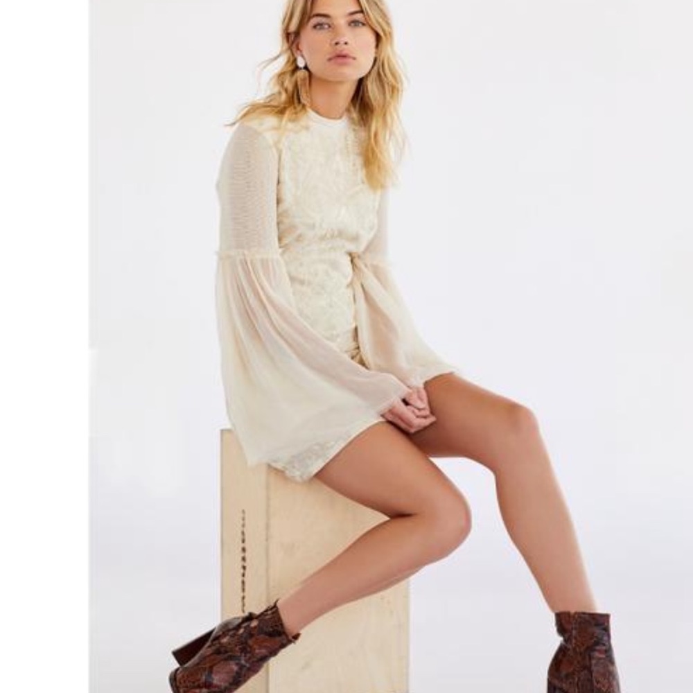 Free people embroidered mini dress - Picture 5 of 6